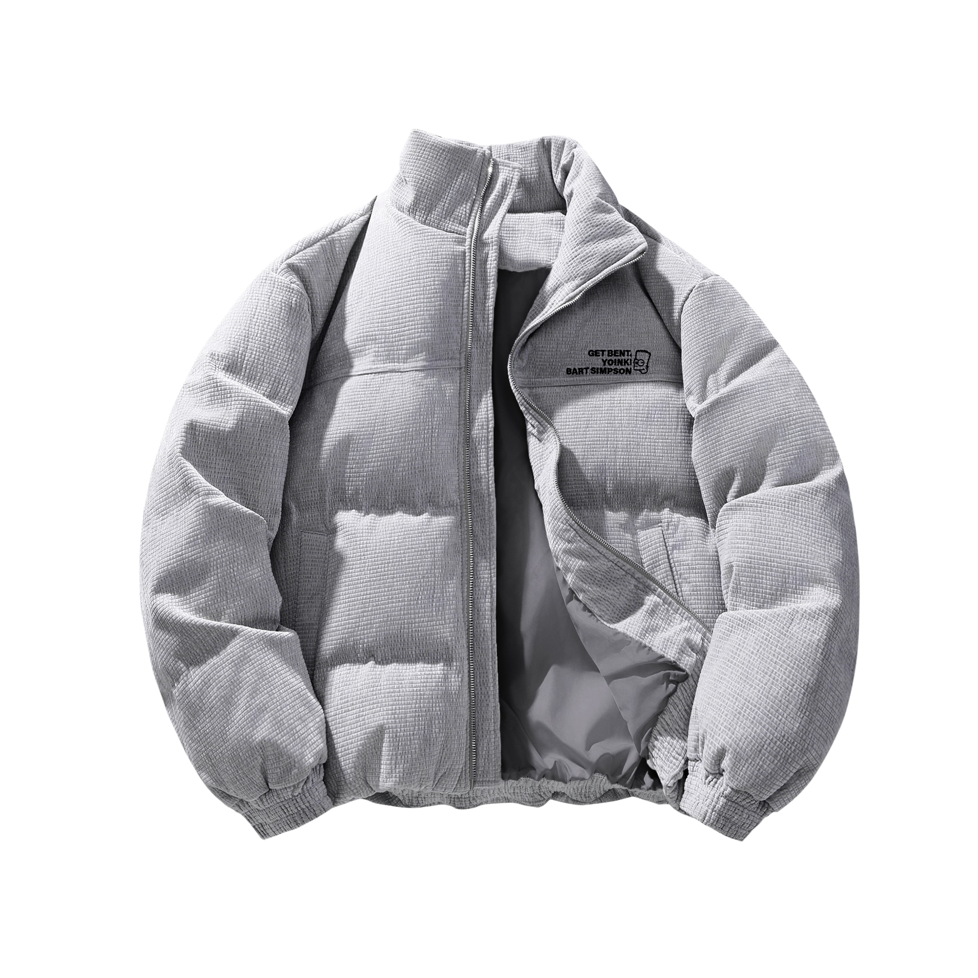 The Simpsons/辛普森一家 The Simpsons Waffle Texture Down Jacket