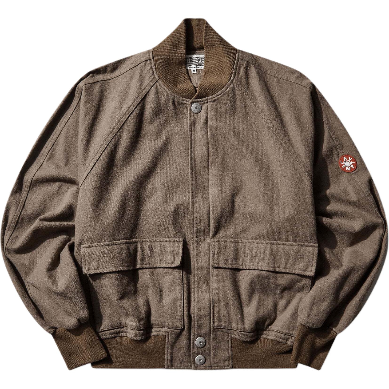 Cav Empt Men's Cotton Flannel Zip Jacket Brown