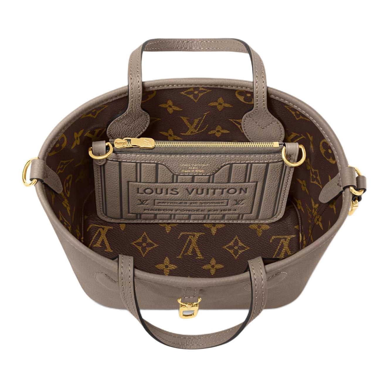 Louis Vuitton NEVERFULL BANDOULIERE INSIDE OUT BB Tote — фото 3