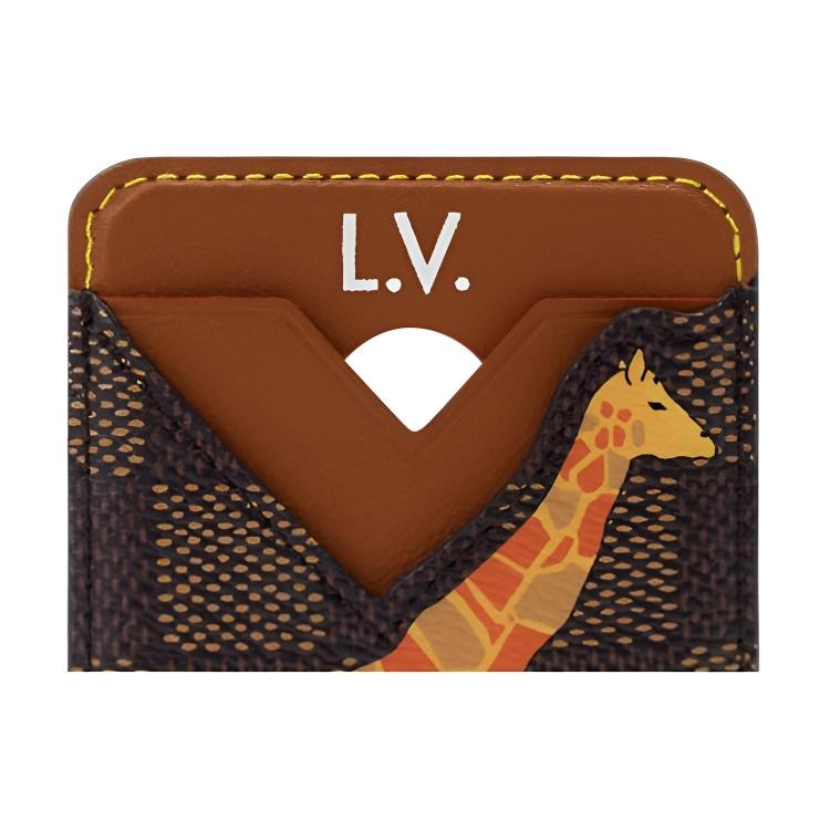 Louis Vuitton x THE DARJELING LIMITED PORTE-CARTES MAGNET Damier Heritage — фото 3