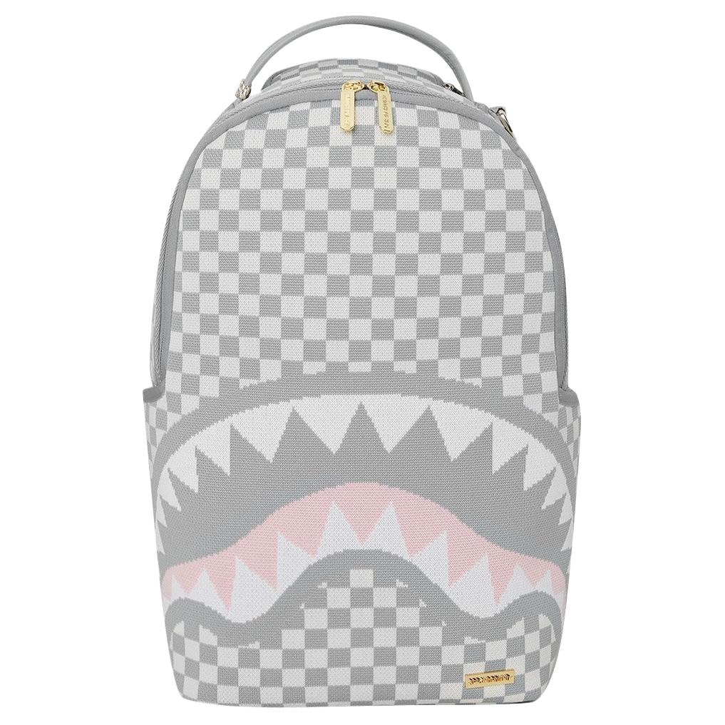 Sprayground Shark Logo Checkered Backpack