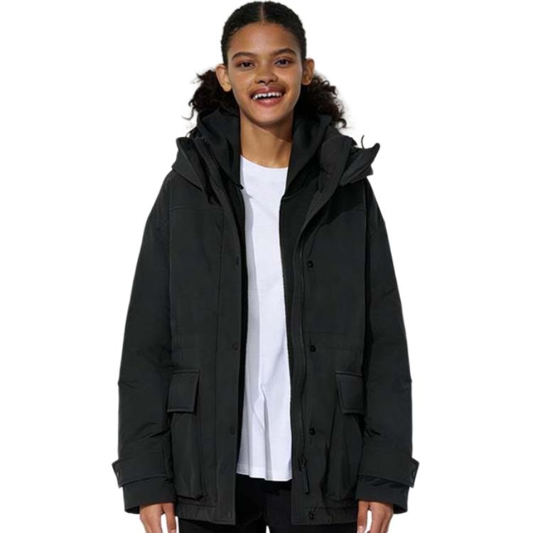 UNIQLO/优衣库 UNIQLO Down Jacket Detachable Hood Black