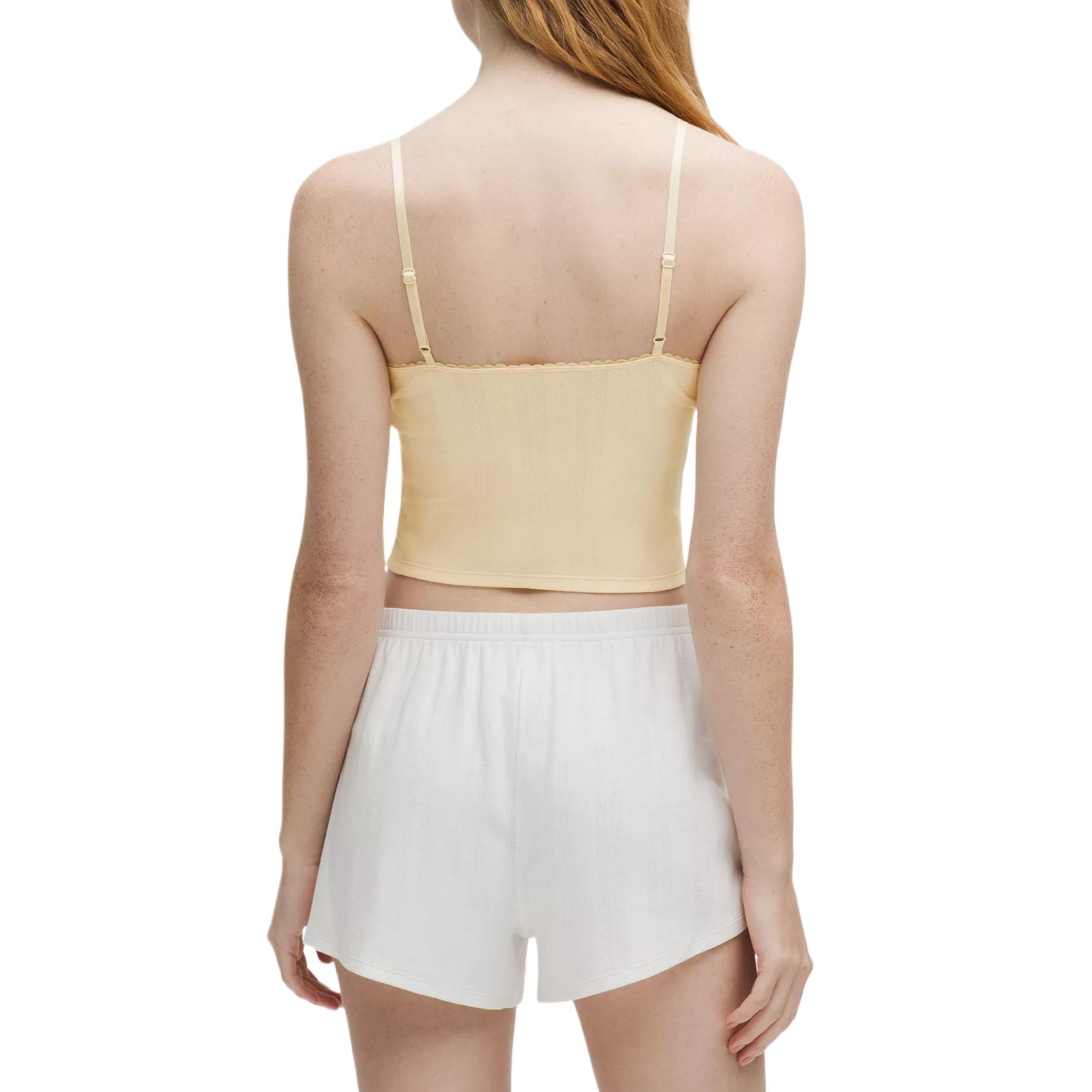 Lululemon Cropped Cotton Pointelle Cami Tank Top — фото 1