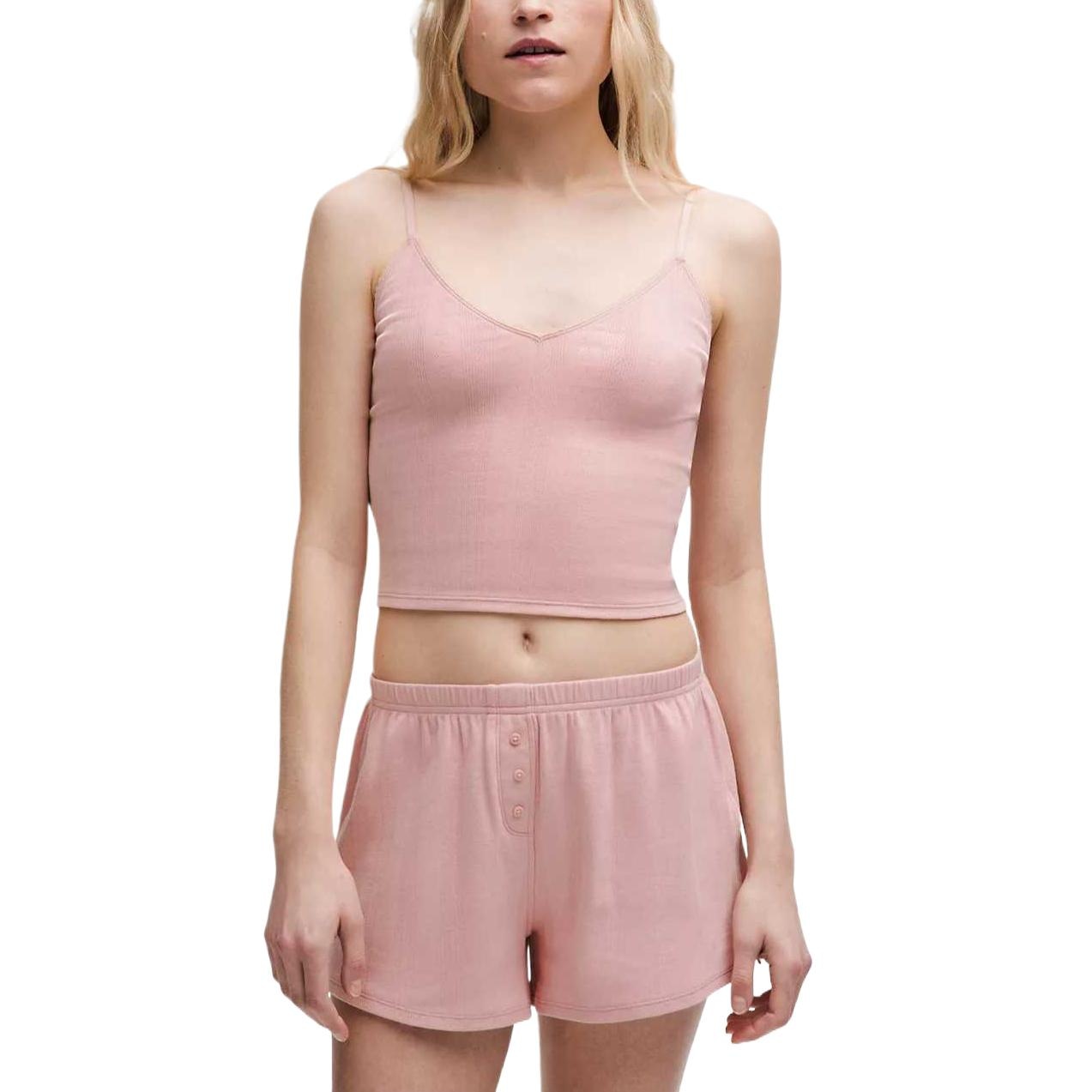 Lululemon Cropped Cotton Pointelle Cami Tank Top — фото 4