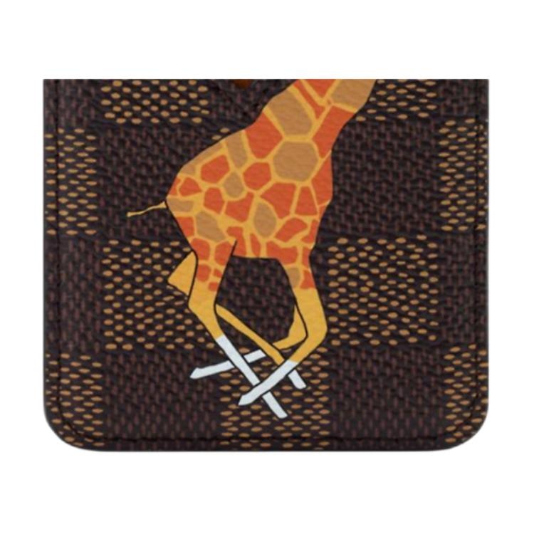 Louis Vuitton x THE DARJELING LIMITED PORTE-CARTES MAGNET Damier Heritage — фото 4