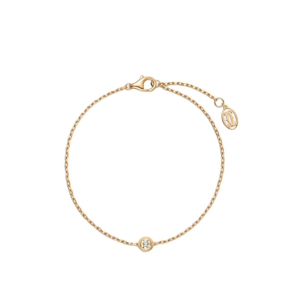 CARTIER/卡地亚 Cartier d'Amour 18K Gold Diamond Bracelet