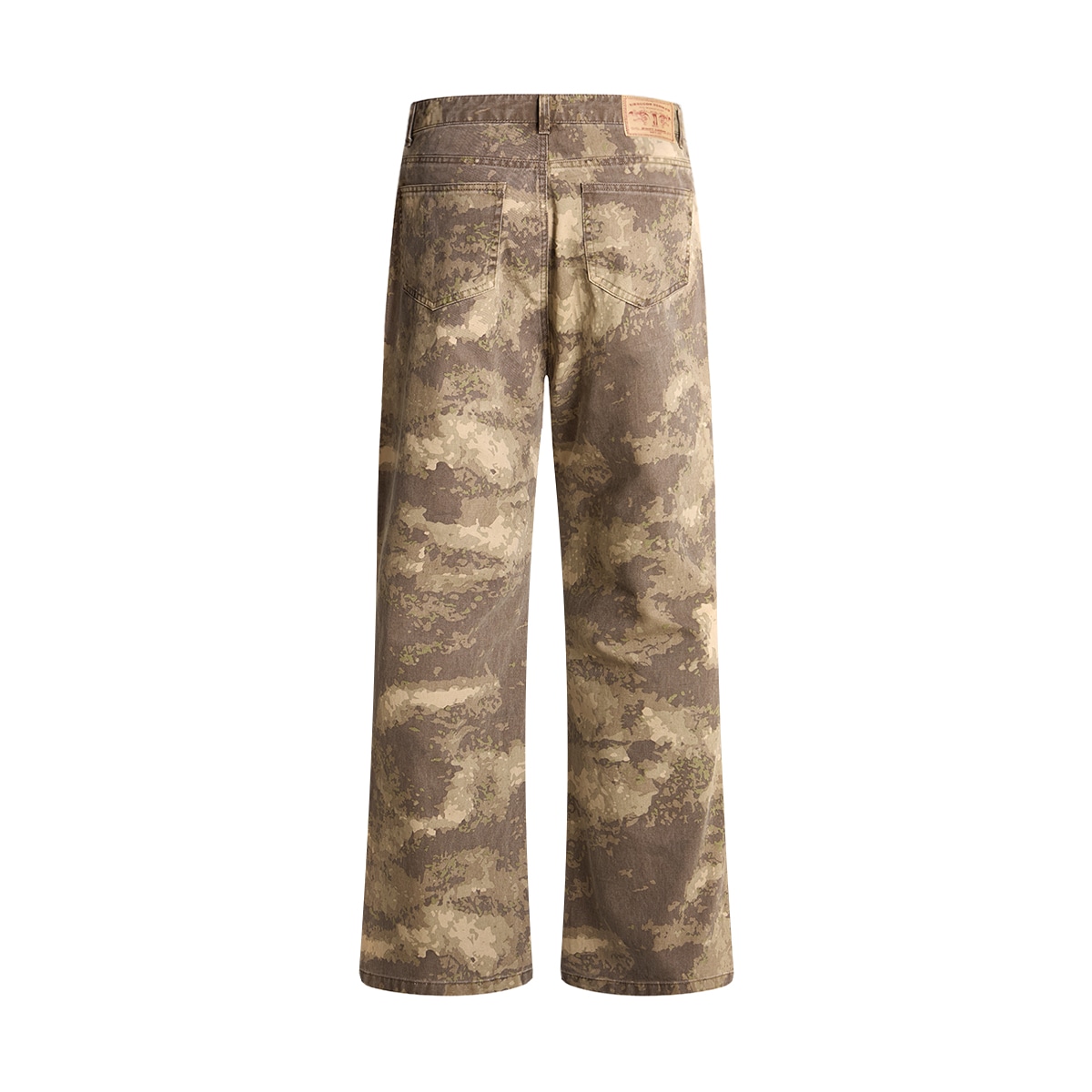 Urs Ggon Vintage Washed Embroidered Loose Flare Pants — фото 1