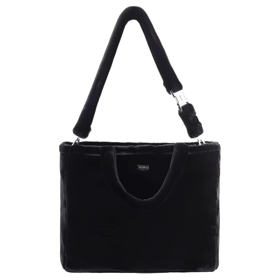 Team Wang Design TEAM WANG Fur Logo Bag Black