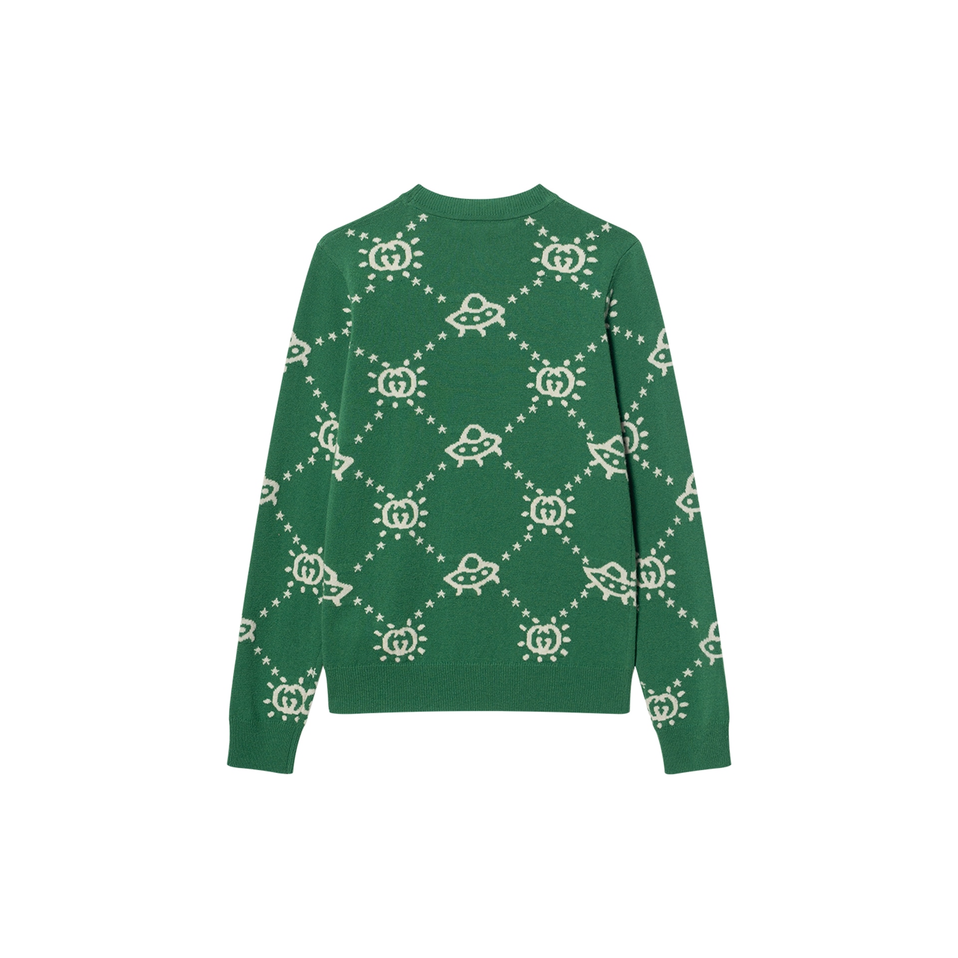 Gucci FW23 Logo Knit Sweater Green — фото 1