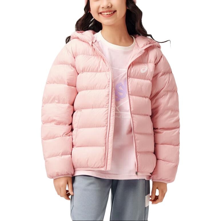 ASICS Hoodie Down Jacket Pink Youth — фото 3
