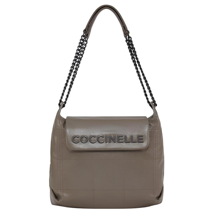 COCCINELLE/可奇奈尔 Coccinelle Iris Hobo Light Grey