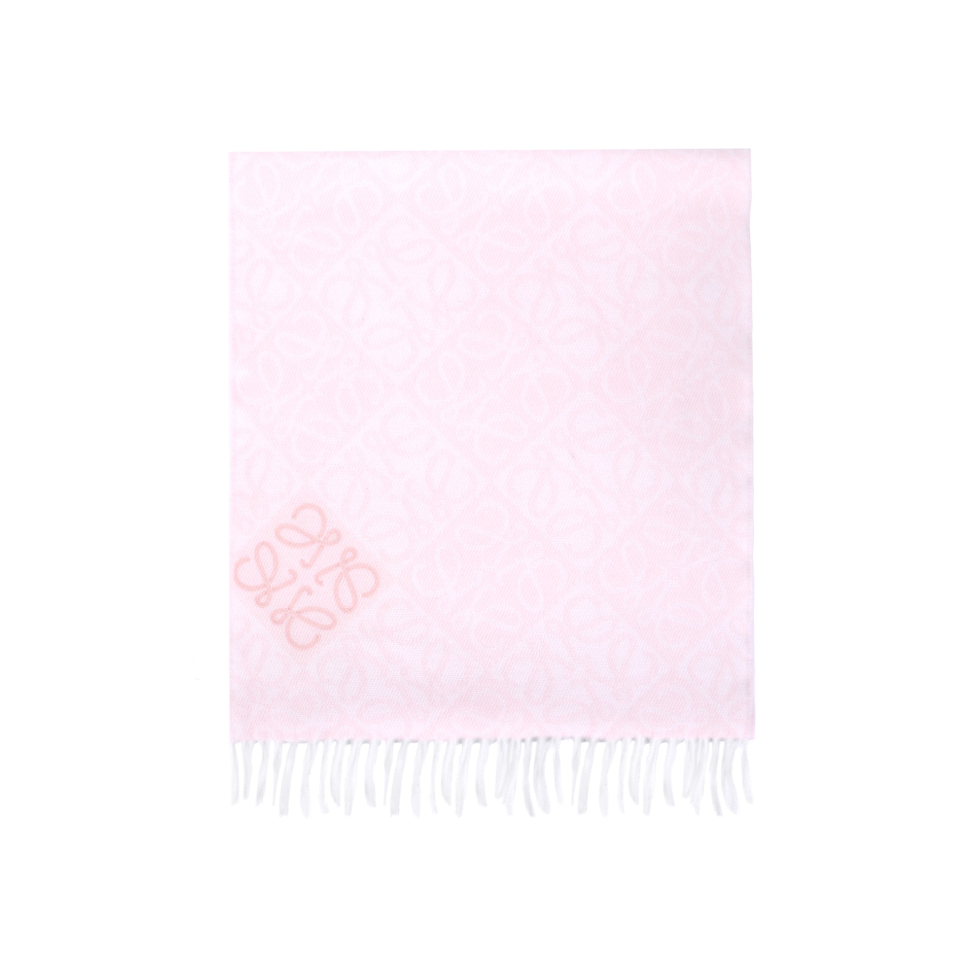 Loewe Anagram Wool Scarf Soft Pink — фото 1