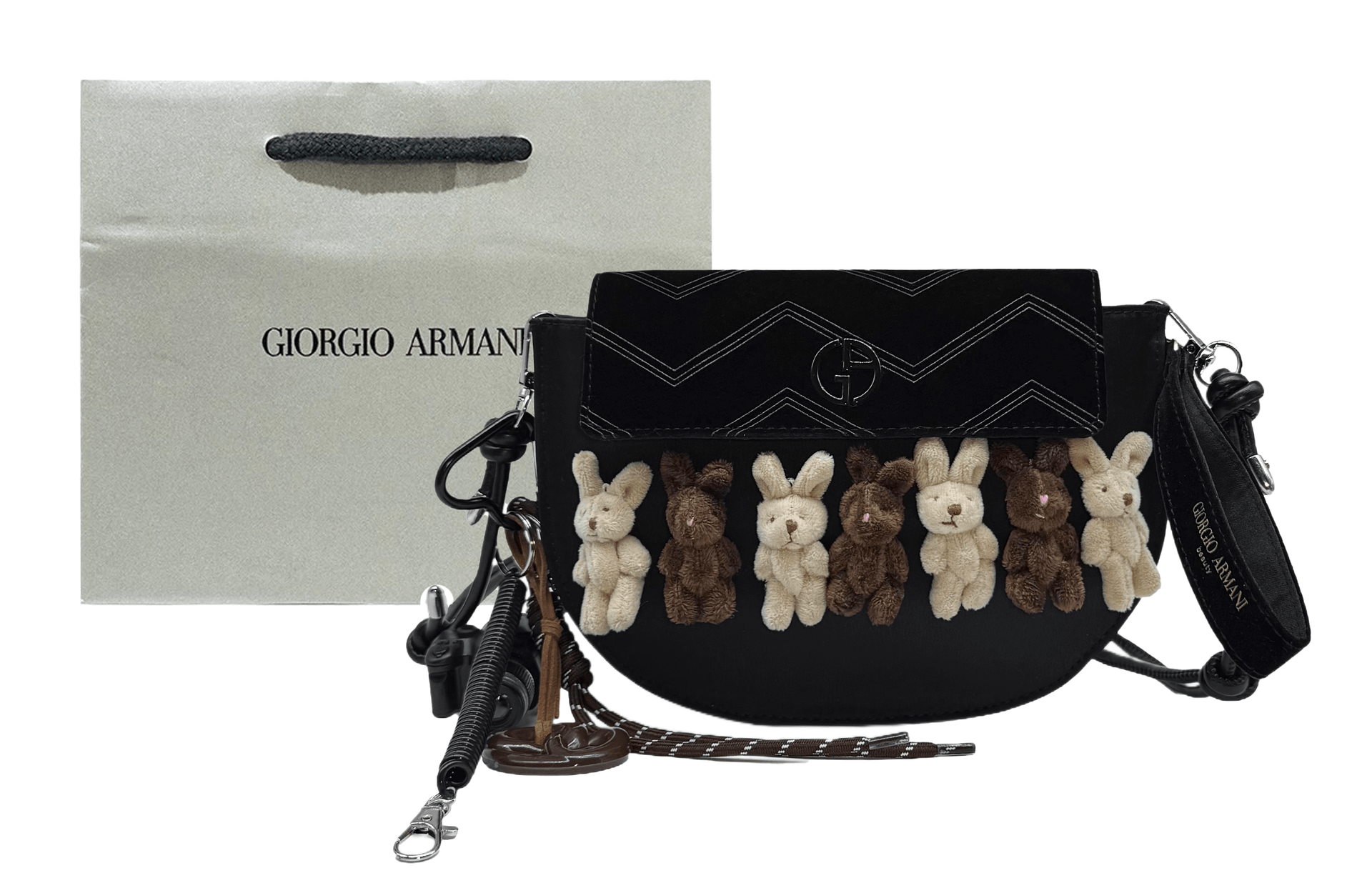 Giorgio Armani (Арт. 黑色半圆化妆收纳包(Team1223-兔子派对)) — фото 5