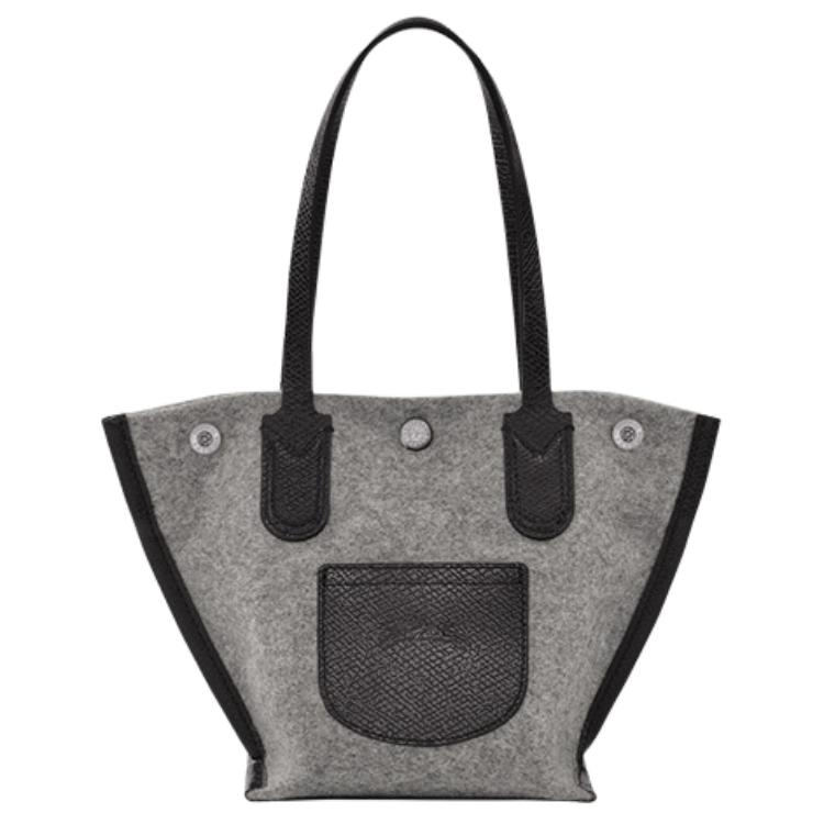 LONGCHAMP/珑骧 Longchamp Roseau Tote Small Gray