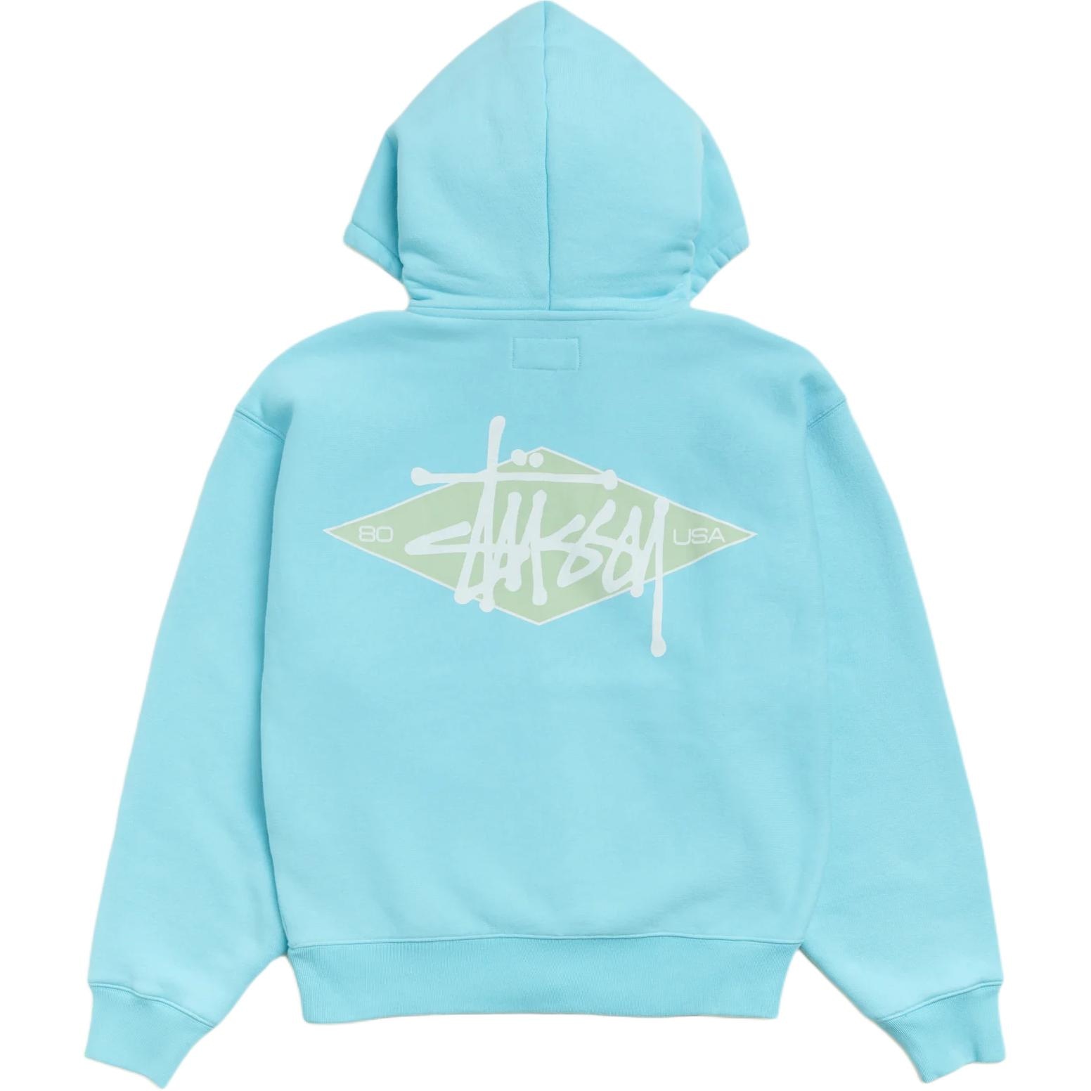 Stussy SS26 BASIC DIAMOND ZIP HOODIE logo