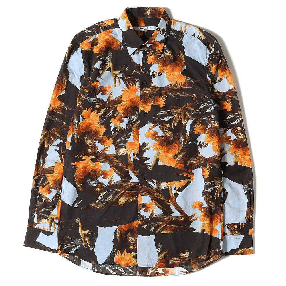 Givenchy/纪梵希 Givenchy SS23 Rooster Print Long Sleeve Shirt