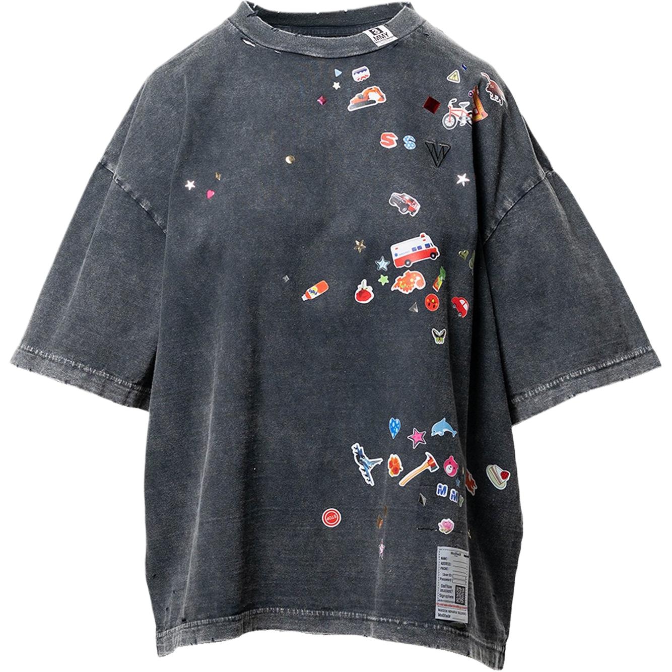 Maison Mihara Yasuhiro MMY SS26 Kids Sticker Print Bleached T-shirt 2026 T