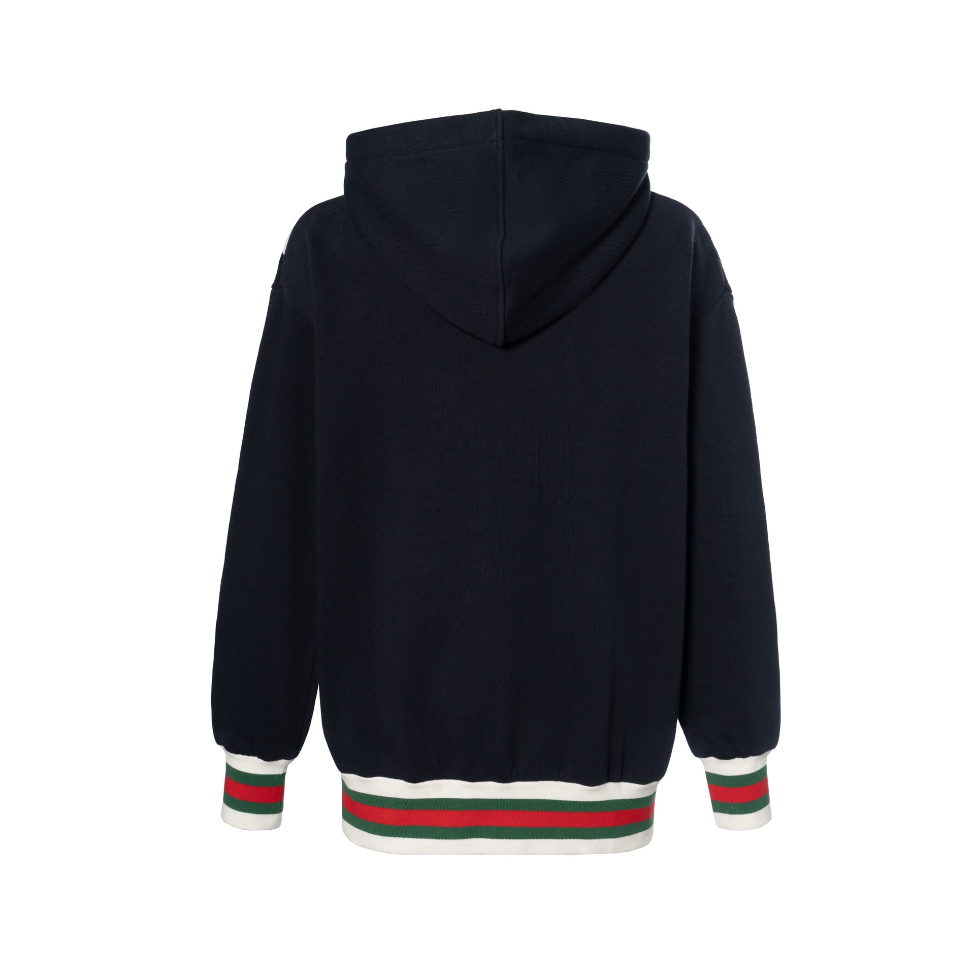 Gucci SS23 Striped Logo Hoodie Navy — фото 1