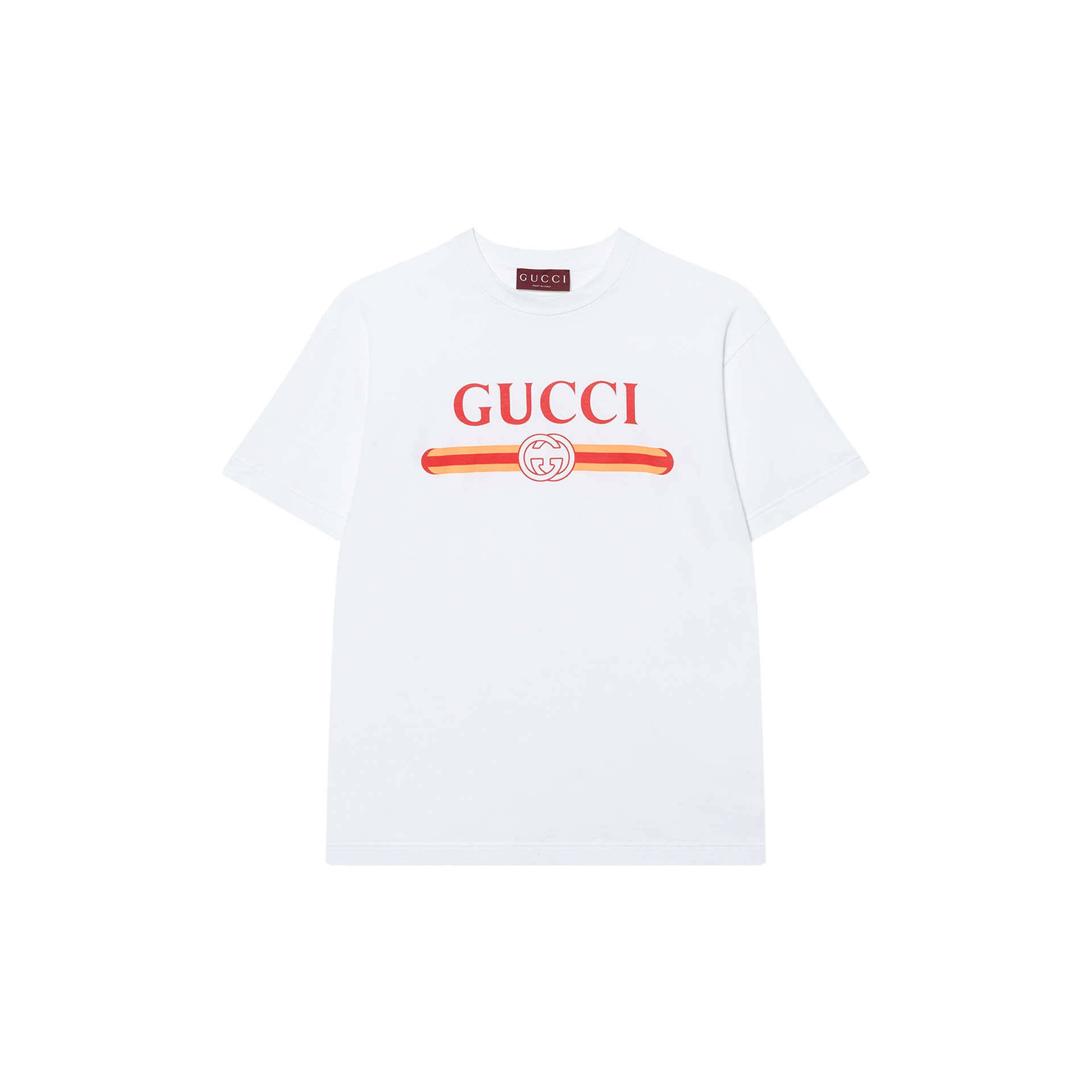 Футболка Gucci Logo Print T-Shirt White