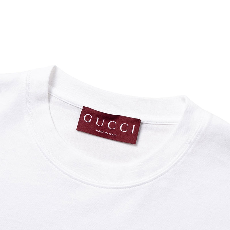 Gucci Logo Print T-Shirt White — фото 5