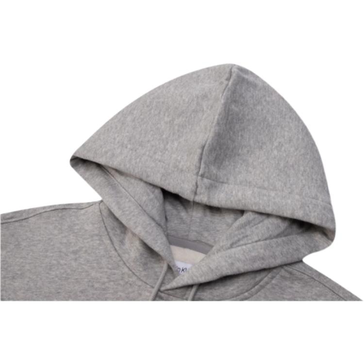 Calvin Klein FW23 Embroidered Hoodie Gray — фото 4