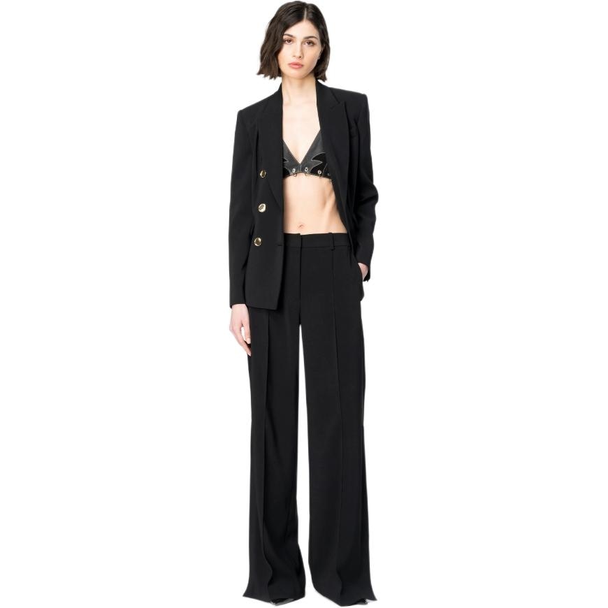 PINKO SS24 High Waist Wide Leg Pants