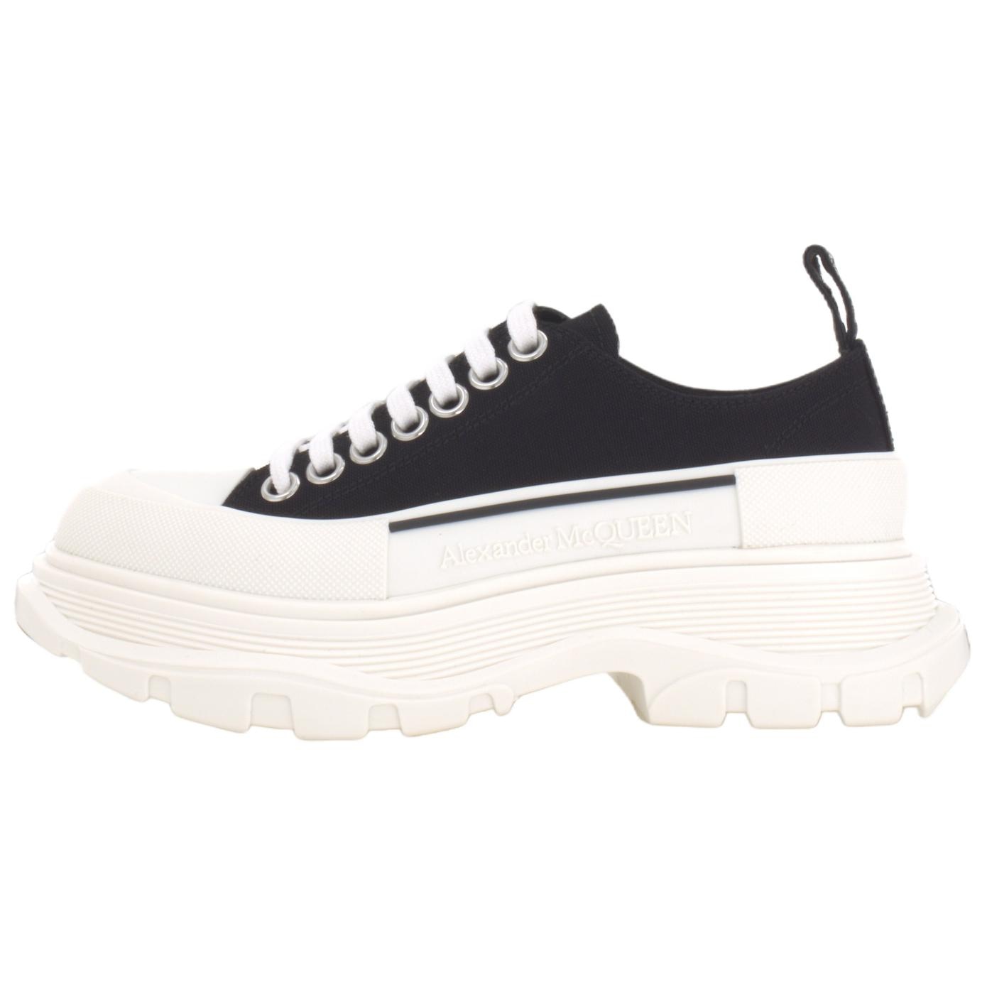 Alexander McQueen Ankle Boots White Black