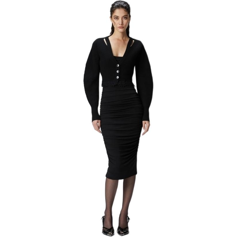 PINKO V-Neck Button Sweater