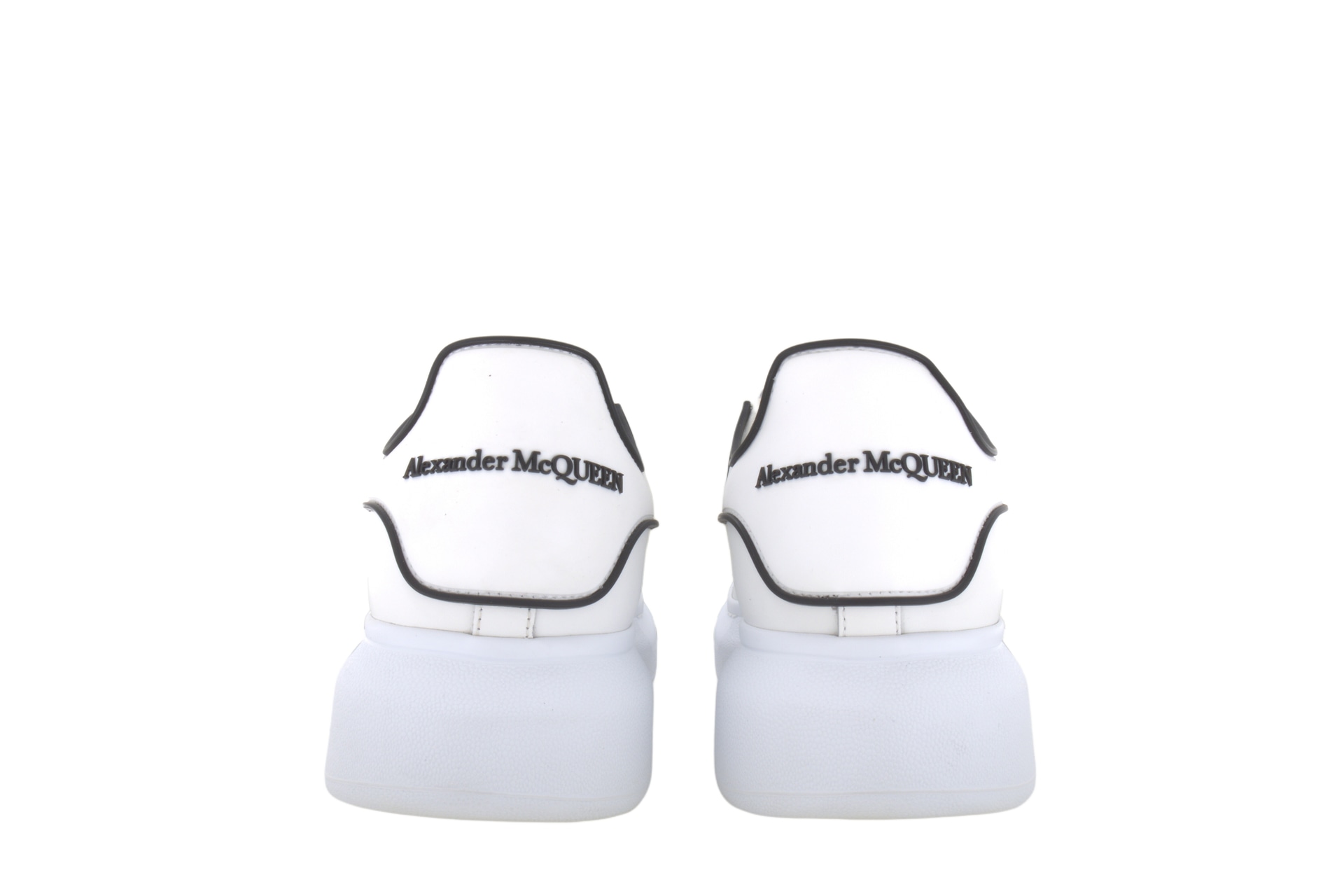 Alexander McQueen Leather Sneakers White — фото 4