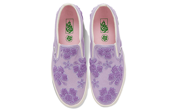 Vans Emma Mulholland x Vans Slip-On Floral Embroidery Purple — фото 2