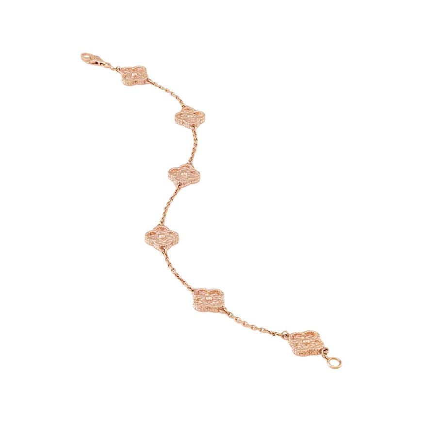 Van Cleef & Arpels Alhambra Sweet 18k Rose Gold Bracelet — фото 2