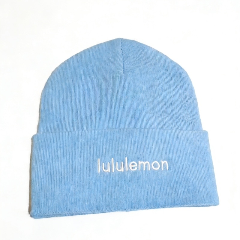 Lululemon Logo Beanie Pink Blue — фото 2