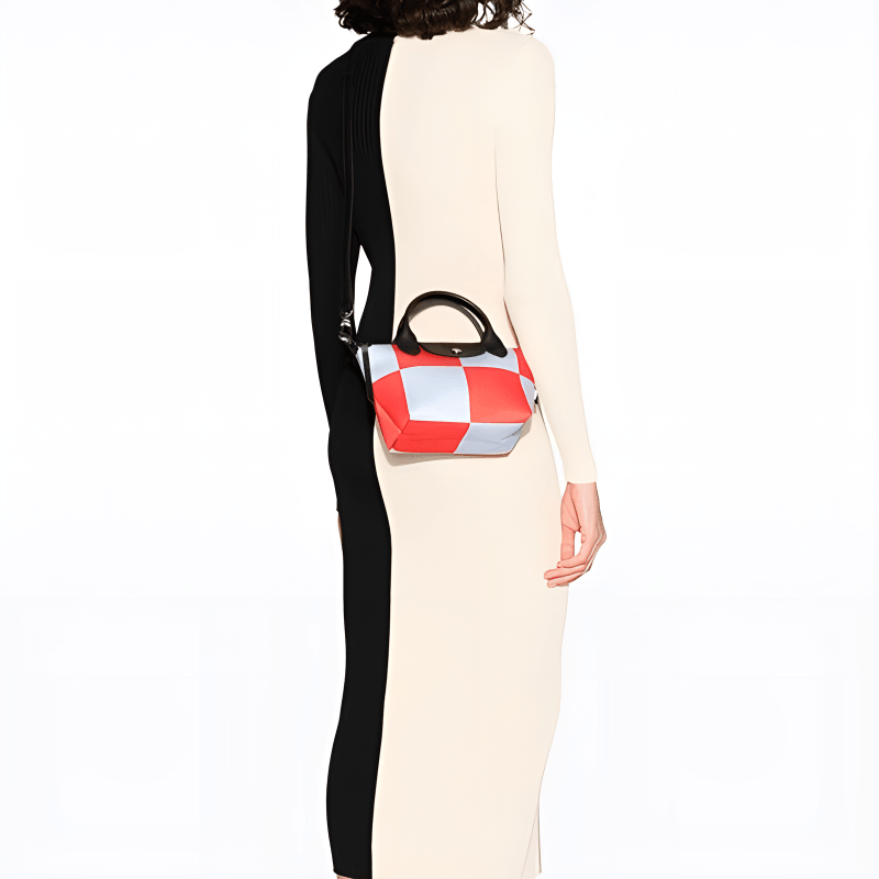 Longchamp Le Pliage Mini Sky Blue Red — фото 2