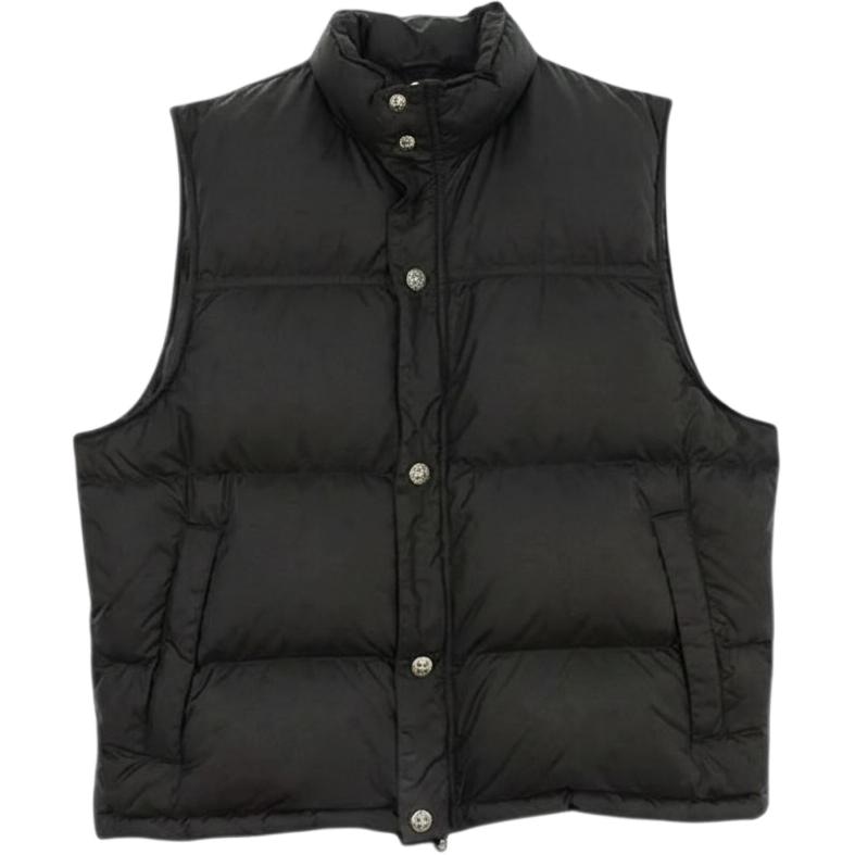 Chrome Hearts 克罗心 十字球纽扣立领无袖 马甲 男款