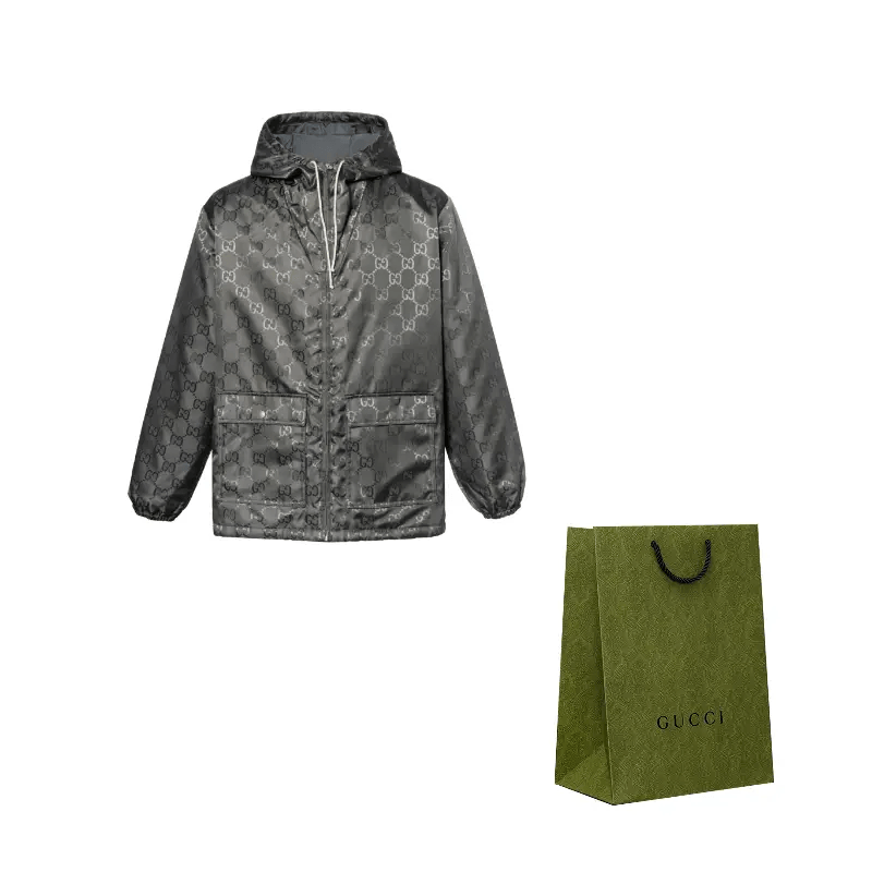 Gucci Off The Grid Zip Hoodie Grey — фото 2