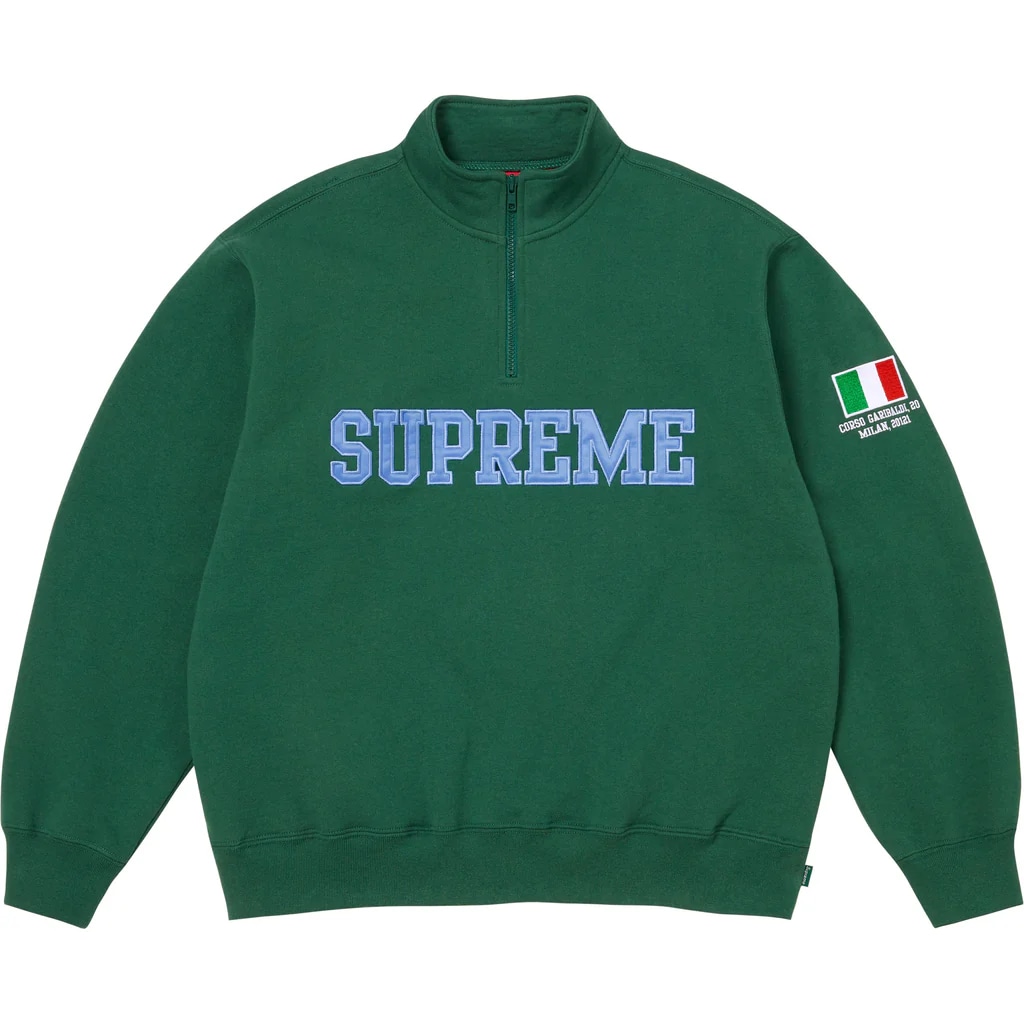 Худи Supreme SS26 WEEK1 Shop Flag Half Zip Pullover