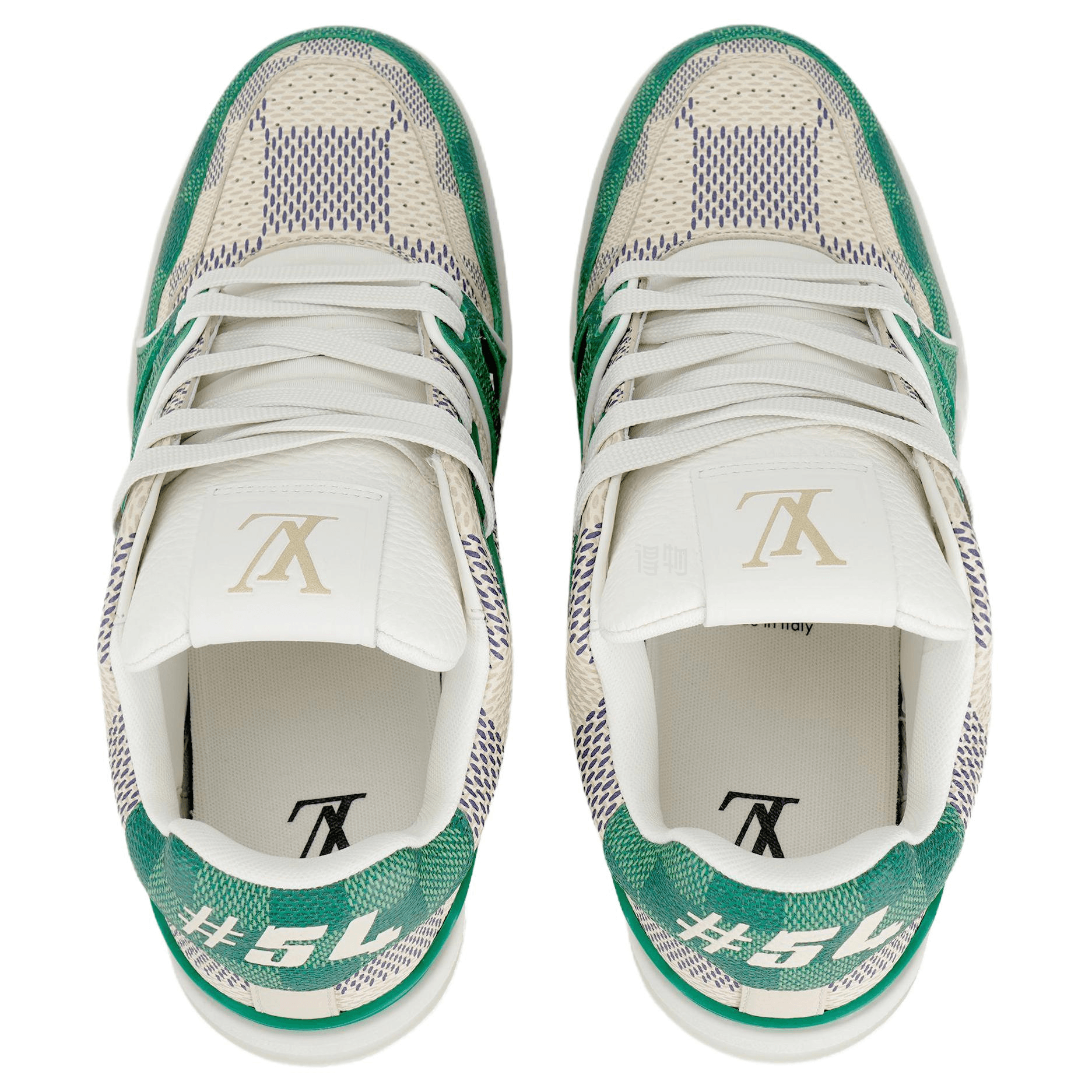 Louis Vuitton Trainer White Green — фото 2