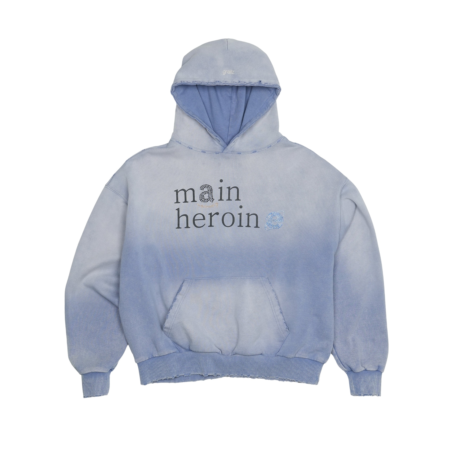 GRAILZ SS26 VINTAGE PARODY HOODIE BLUE