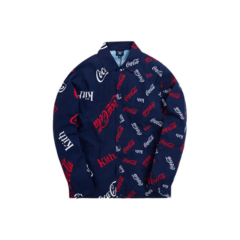 KITH x Coca Cola Navy Long Sleeve Shirt