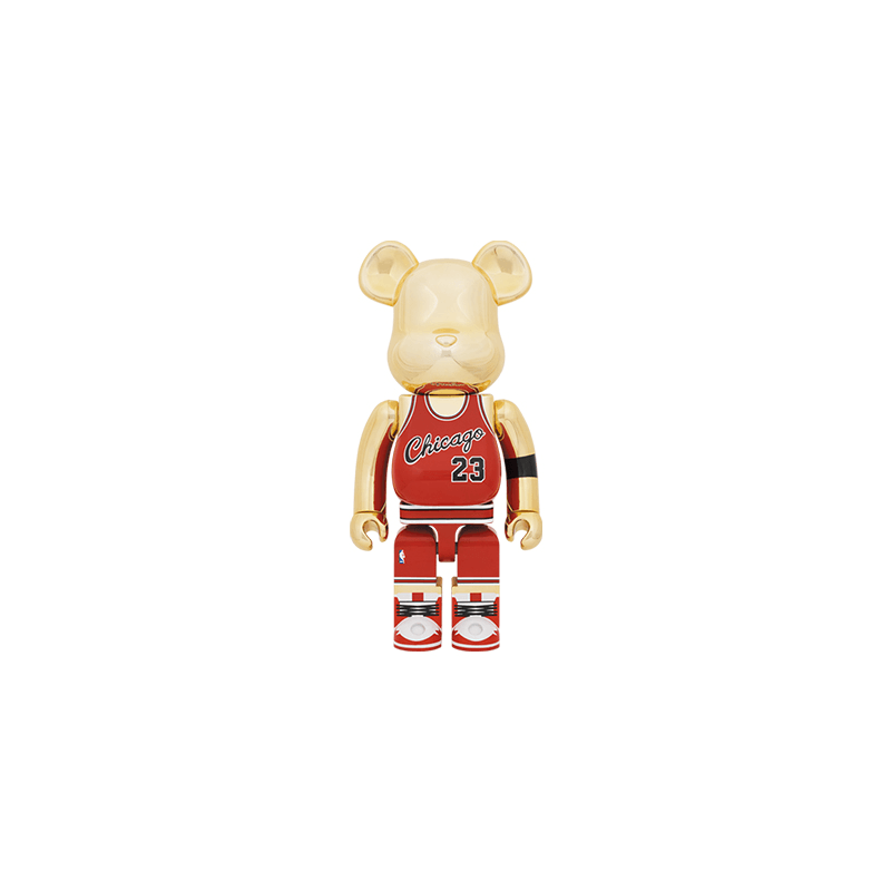 BE@RBRICK Michael Jordan Rookie Jersey Gold 70cm