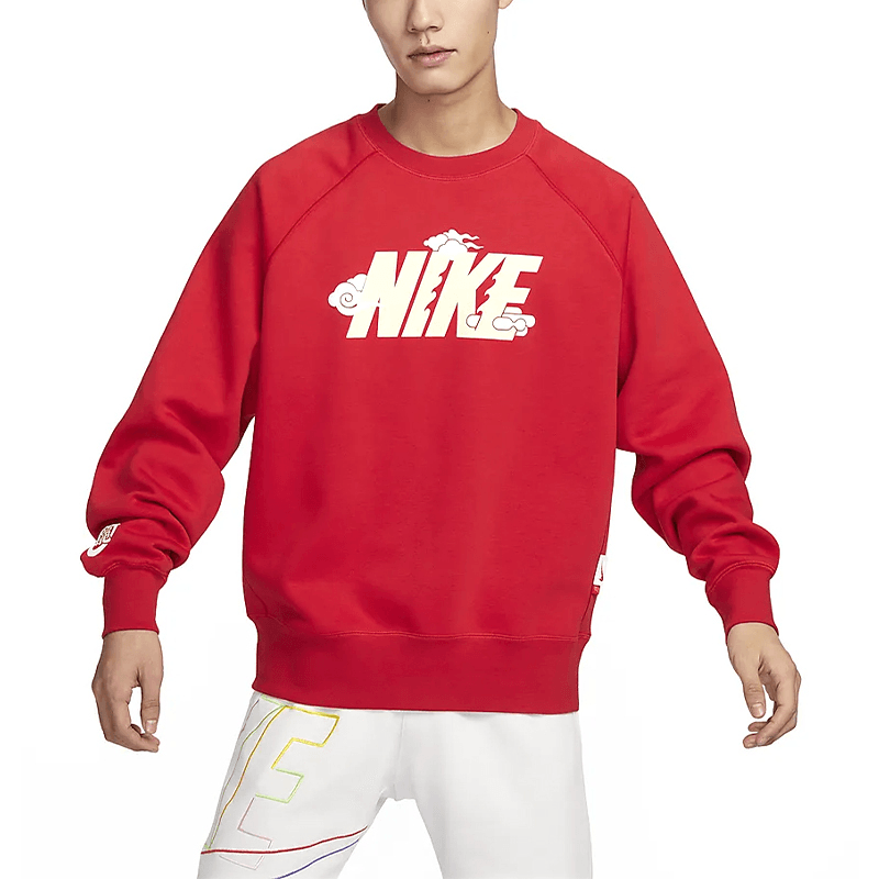 Nike Logo Crewneck Sweatshirt University Red — фото 1