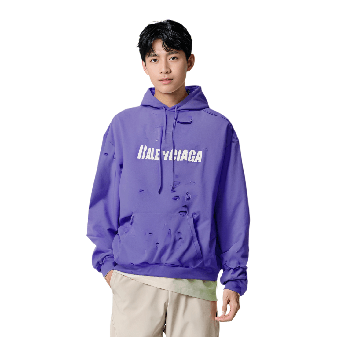 Balenciaga SS22 Hoodie Purple — фото 2