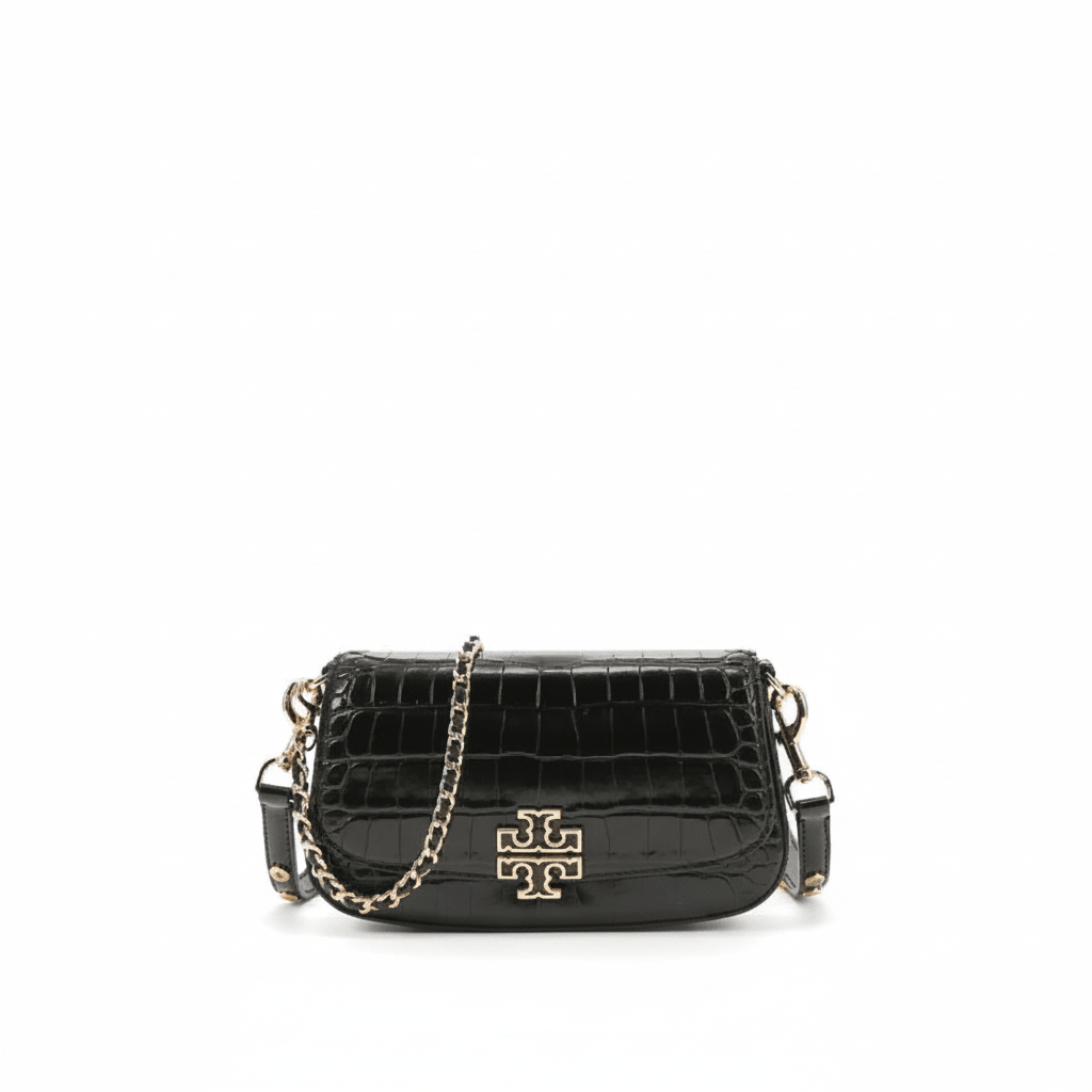 TORY BURCH/汤丽柏琦 Tory Burch Britten Small Shoulder Bag Black