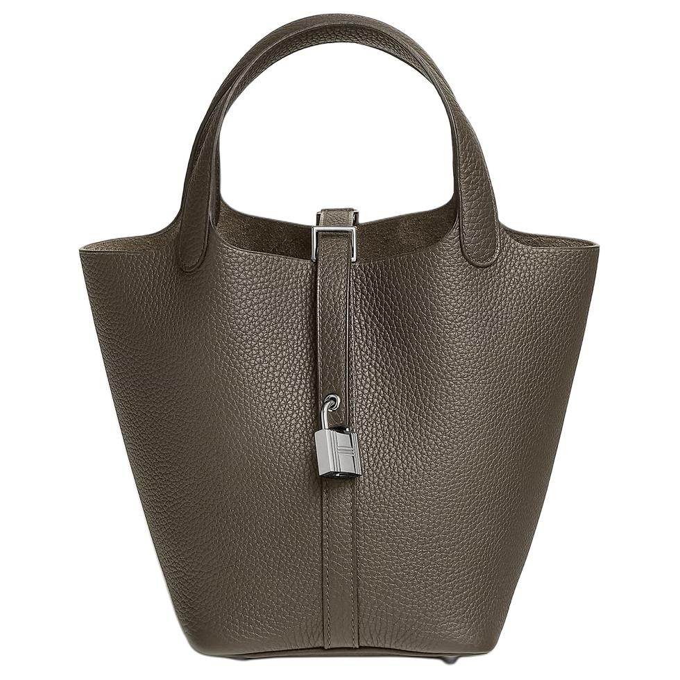Сумки Hermes Picotin Lock 18 Clemence 18 V8 Vert Loden