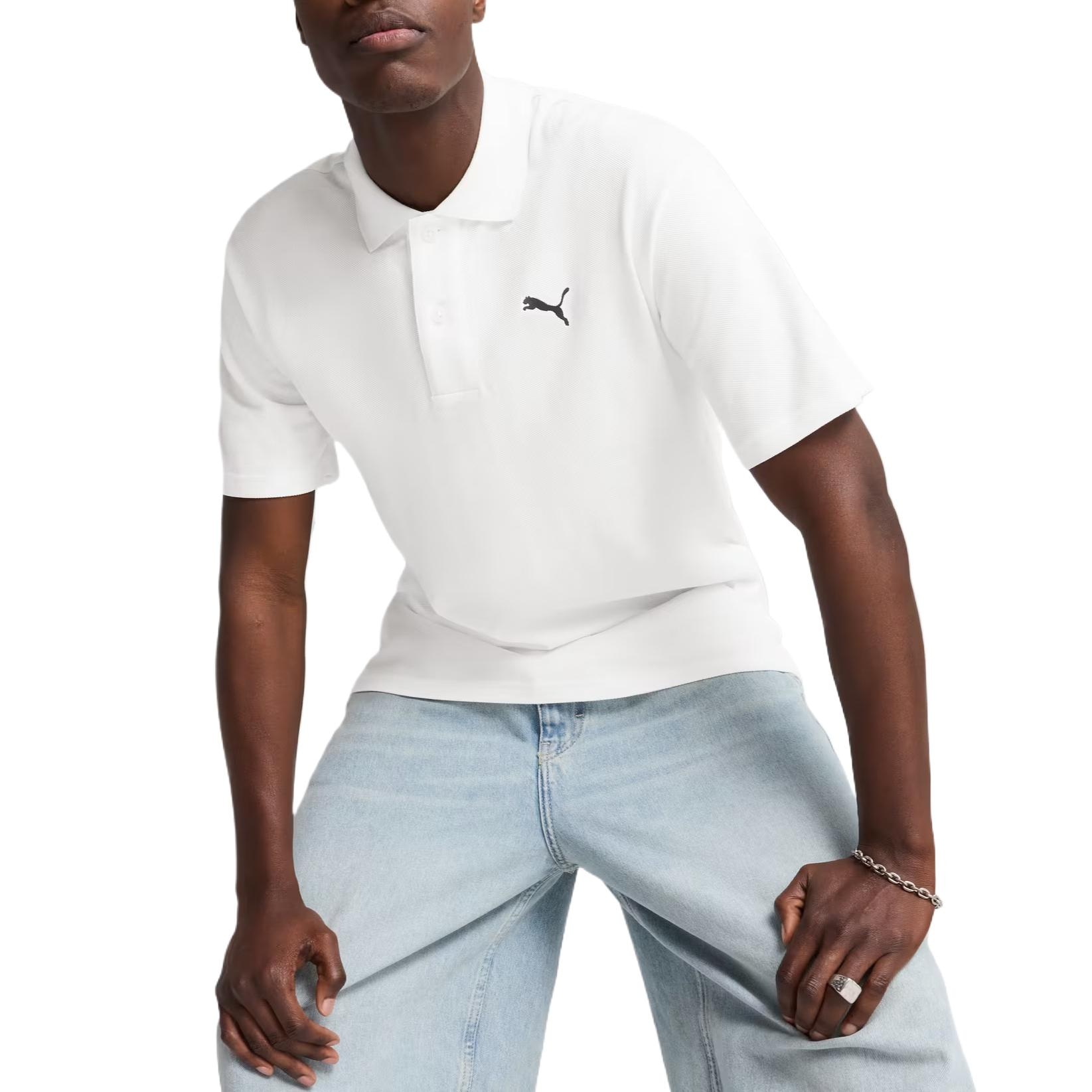 Puma ESS Polo Shirt White — фото 2