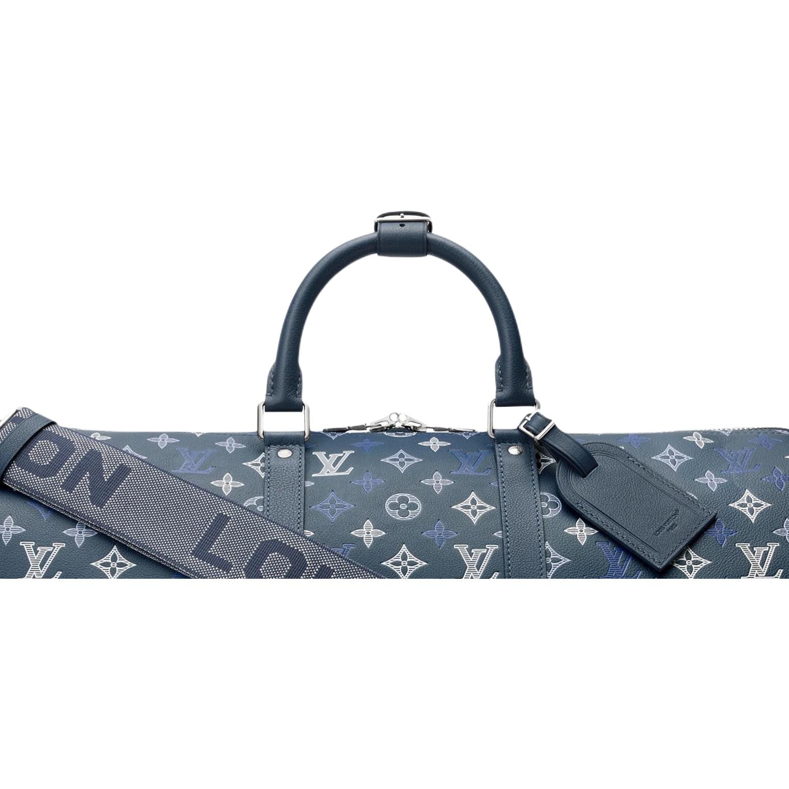 Louis Vuitton keepall BANDOULIRE 50 Monogram Shadow — фото 5