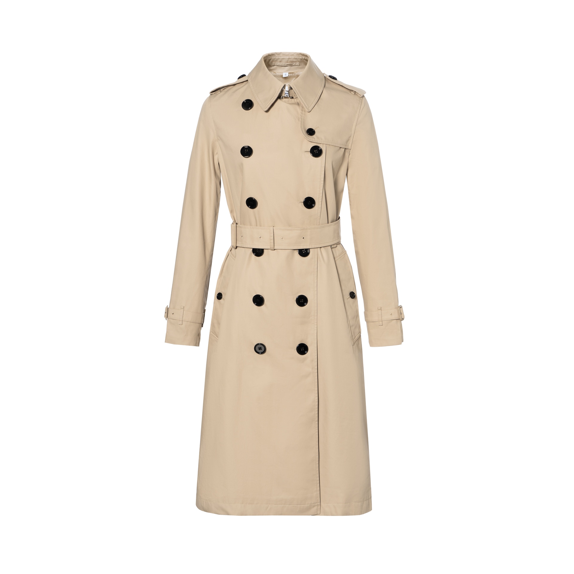 Burberry Beige Double-Breasted Coat