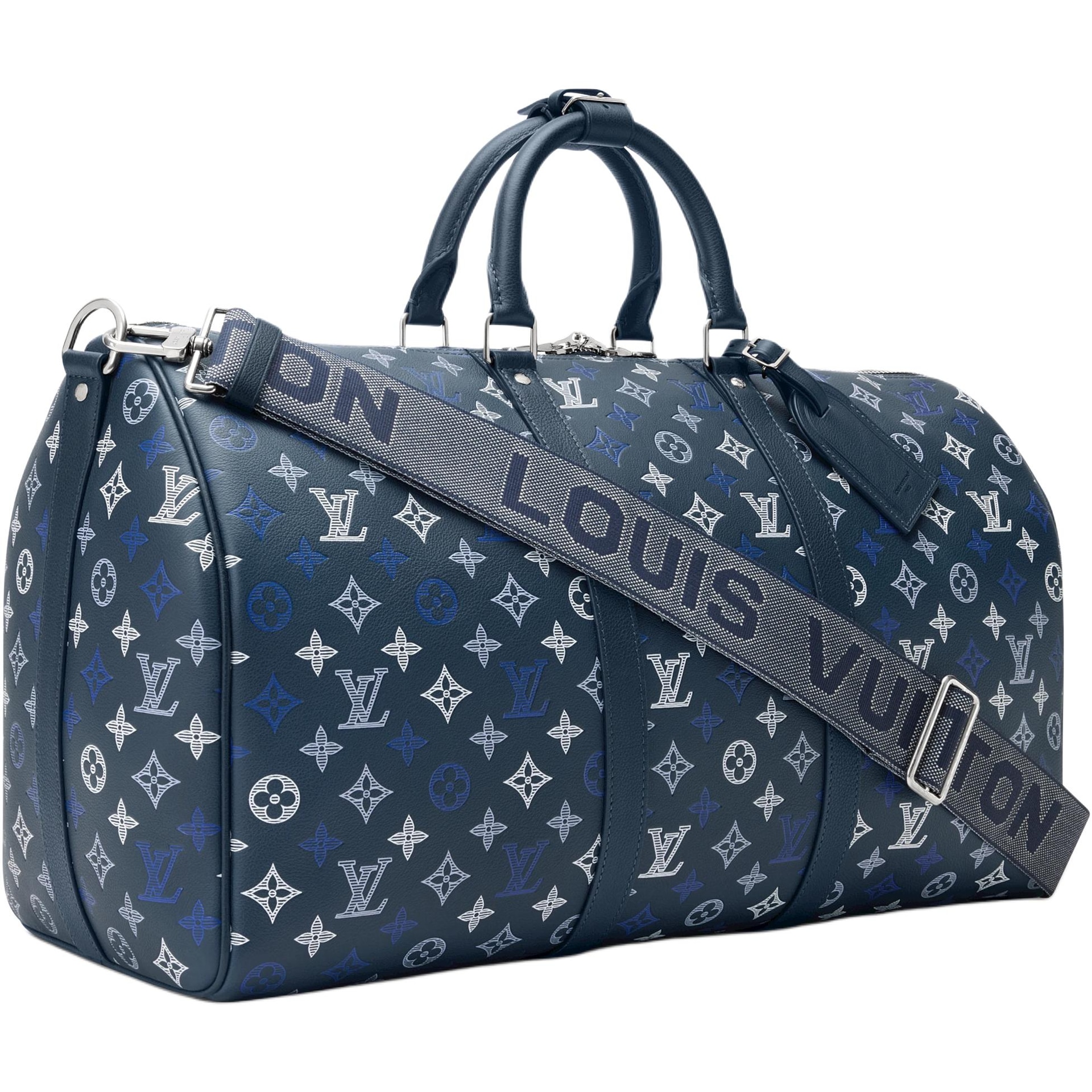 Louis Vuitton keepall BANDOULIRE 50 Monogram Shadow — фото 1