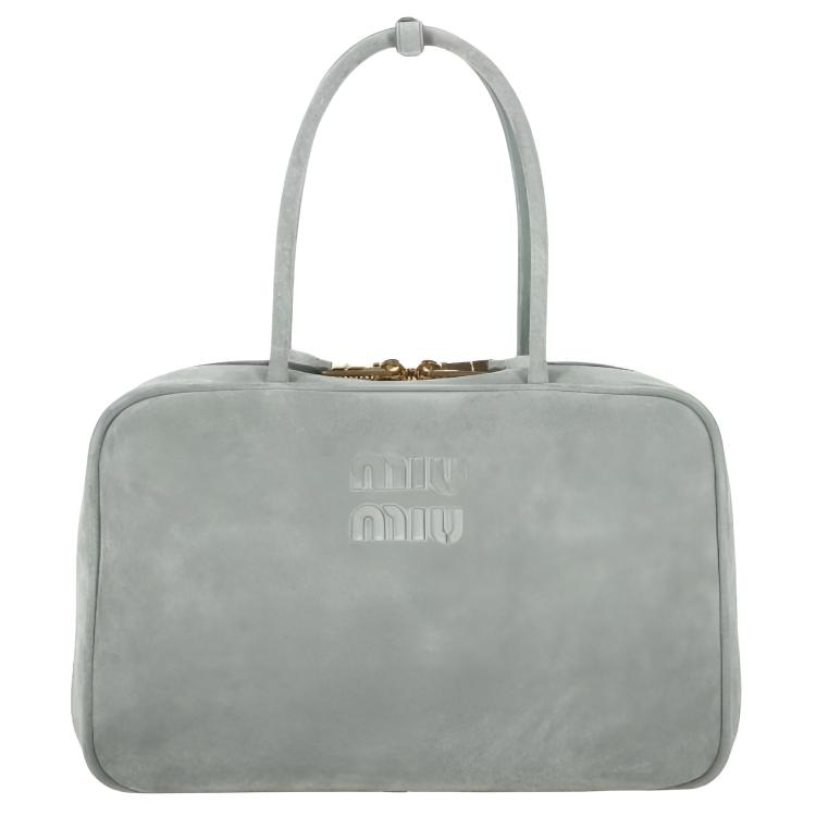 Miu Miu Beau Bowling Bag Gray