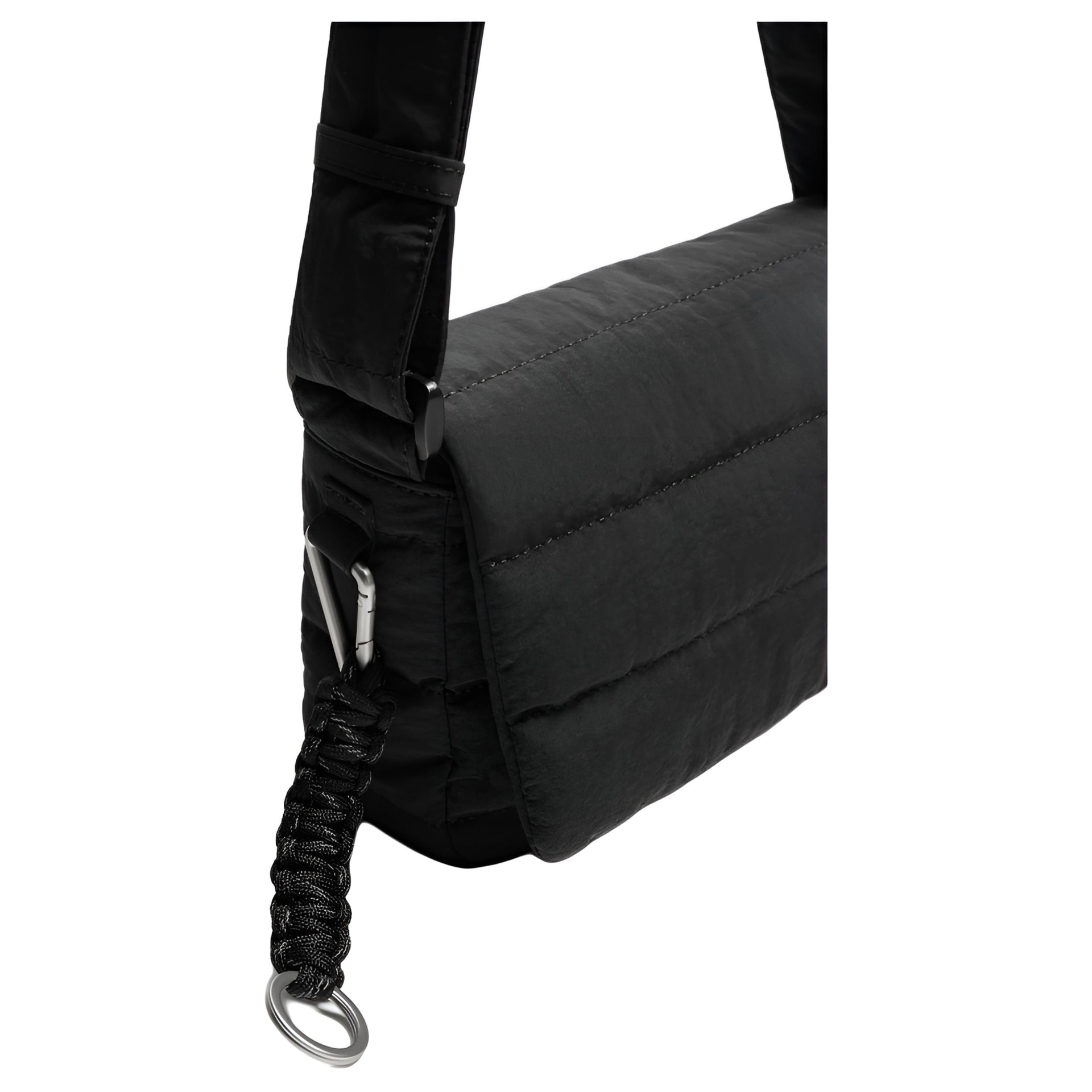 Zara Magnetic Flap Nylon Crossbody Bag Black — фото 2